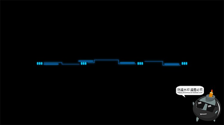 图片[17]-赛博HUD霓虹发光科幻科技风未来箭头锁链分隔符线条装饰​PSD素材-设计猿