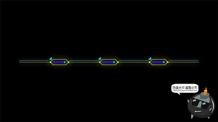 图片[24]-赛博HUD霓虹发光科幻科技风未来箭头锁链分隔符线条装饰​PSD素材-设计猿