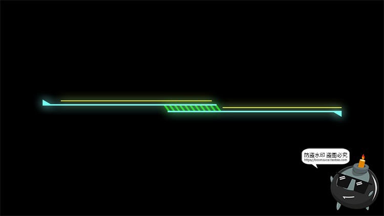 图片[25]-赛博HUD霓虹发光科幻科技风未来箭头锁链分隔符线条装饰​PSD素材-设计猿