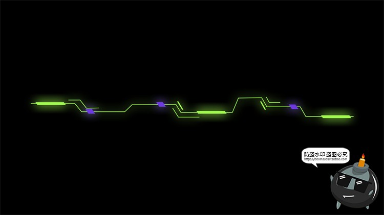 图片[31]-赛博HUD霓虹发光科幻科技风未来箭头锁链分隔符线条装饰​PSD素材-设计猿