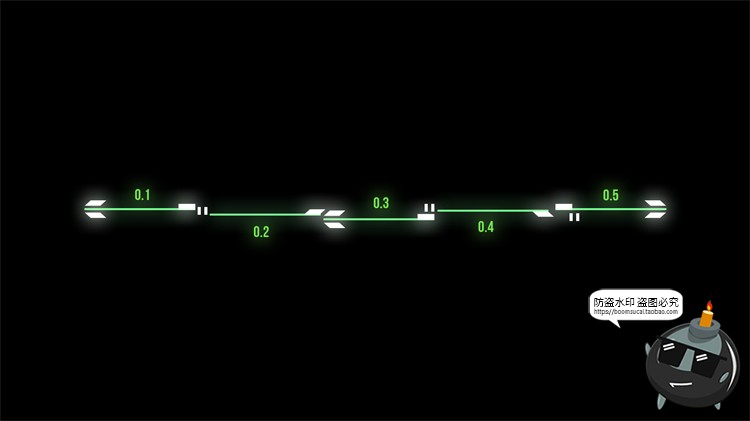 图片[32]-赛博HUD霓虹发光科幻科技风未来箭头锁链分隔符线条装饰​PSD素材-设计猿