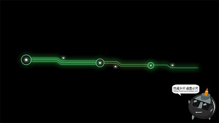 图片[34]-赛博HUD霓虹发光科幻科技风未来箭头锁链分隔符线条装饰​PSD素材-设计猿