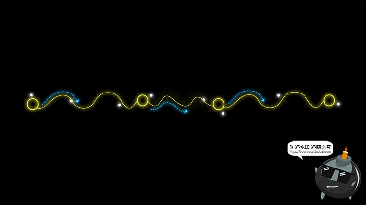 图片[35]-赛博HUD霓虹发光科幻科技风未来箭头锁链分隔符线条装饰​PSD素材-设计猿