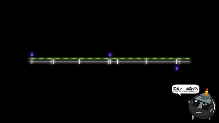 图片[38]-赛博HUD霓虹发光科幻科技风未来箭头锁链分隔符线条装饰​PSD素材-设计猿
