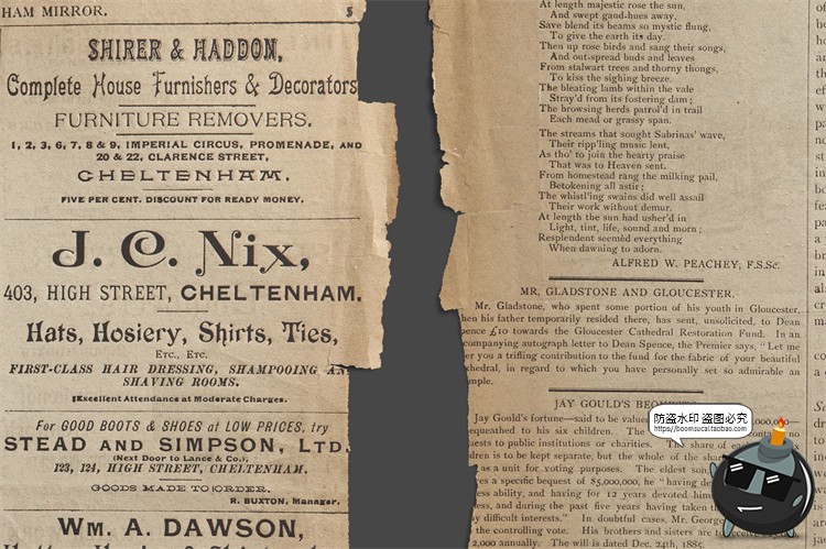 图片[5]-复古怀旧磨损做旧书页牛皮纸文稿纸张拼贴背景PNG免抠图片素材-设计猿