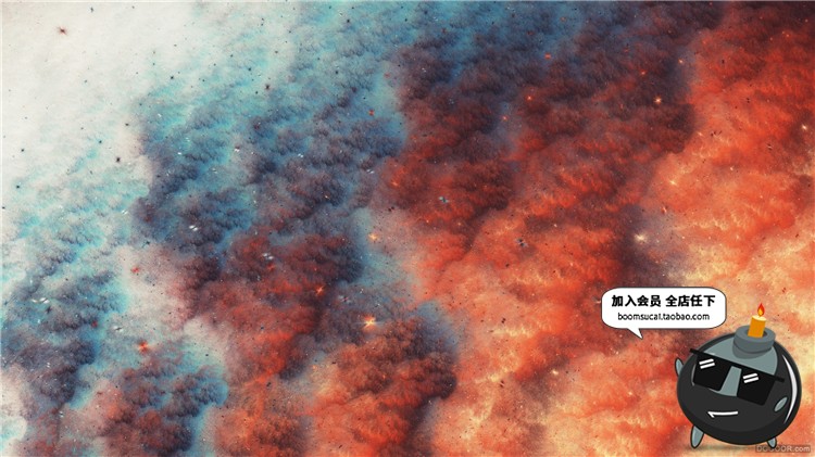 图片[9]-天空翻滚浓郁云涌灾难来临恐怖油彩画高清图片JPG背景PS设计素材-设计猿