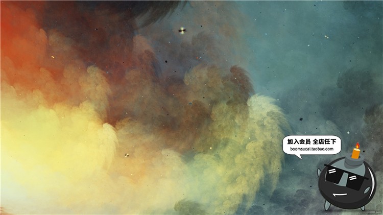 图片[10]-天空翻滚浓郁云涌灾难来临恐怖油彩画高清图片JPG背景PS设计素材-设计猿