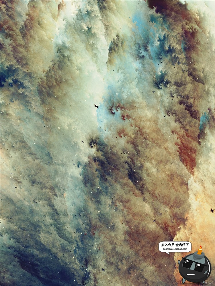 图片[19]-天空翻滚浓郁云涌灾难来临恐怖油彩画高清图片JPG背景PS设计素材-设计猿