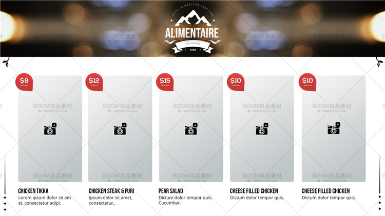 图片[5]-菜单三折页册子西餐厅宣传单菜谱源文件平面画册PSD模板PS素材-设计猿