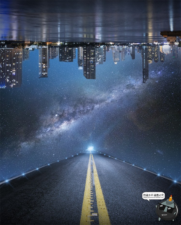 图片[14]-城市大楼大厦房地产立体科技背景后期合成创意广告PSD模板素材-设计猿