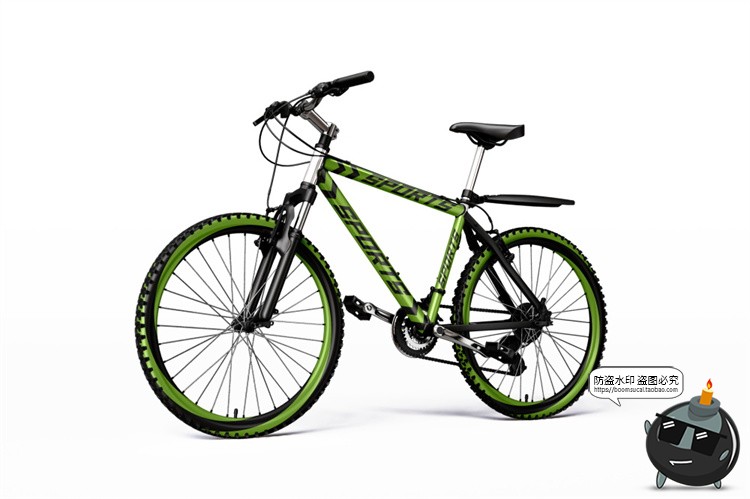 图片[2]-山地越野运动骑行自行车赛车单车脚踏车车身车价样机PSD模板素材-设计猿