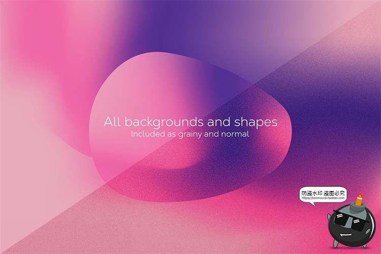 图片[10]-迷幻渐变抽象艺术颗粒模糊潮流海报背景底纹PNG免抠图AI矢量素材-设计猿