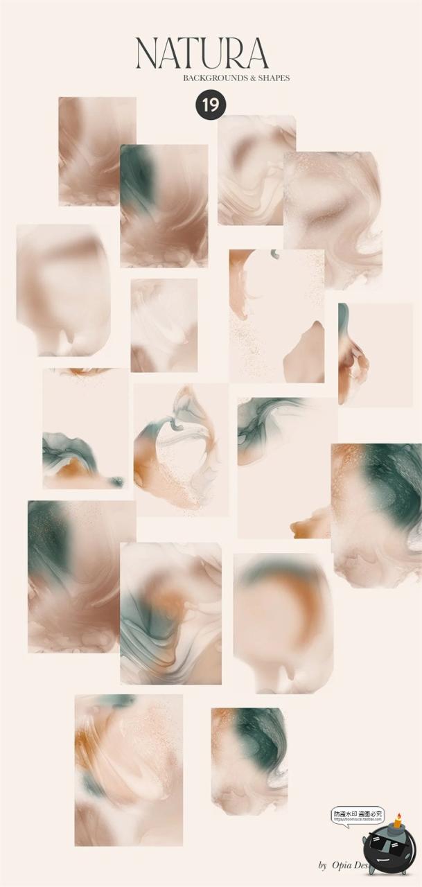 图片[3]-高级感莫兰迪水彩烟雾水墨渐变背景底纹装饰元素PNG免抠图片素材-设计猿