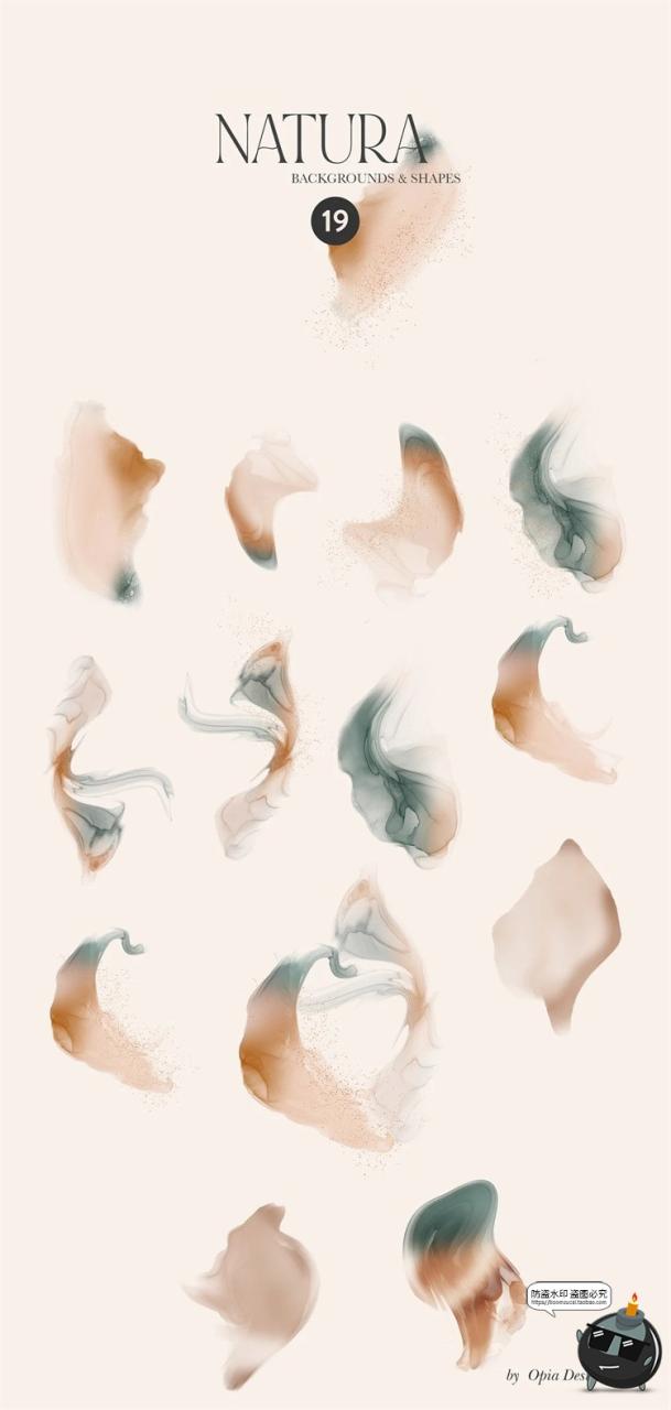 图片[4]-高级感莫兰迪水彩烟雾水墨渐变背景底纹装饰元素PNG免抠图片素材-设计猿