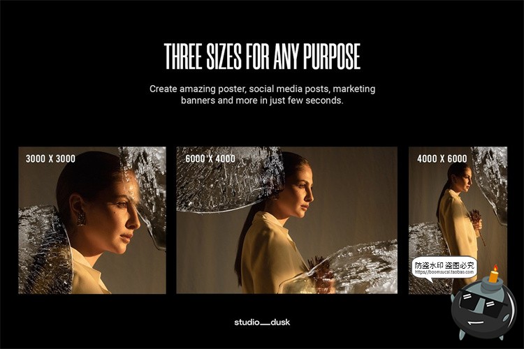 图片[2]-冰冻冻结特效冰块冰爽冰层失真创意效果海报滤镜PSD模板样机素材-设计猿