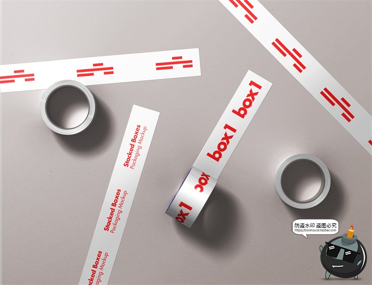 图片[2]-时尚品牌活动延展胸牌纸袋卡片胶带VI样机贴图分层PSD模板PS素材-设计猿