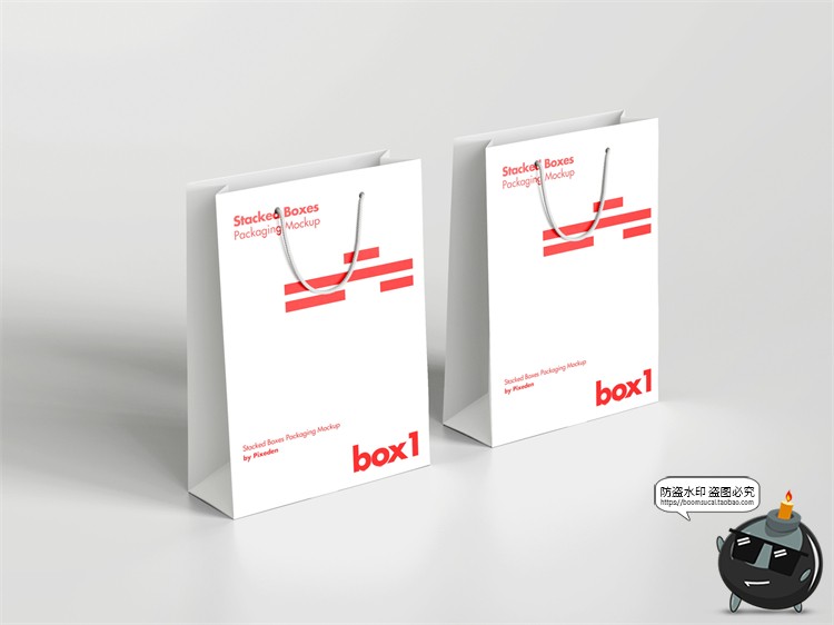 图片[9]-时尚品牌活动延展胸牌纸袋卡片胶带VI样机贴图分层PSD模板PS素材-设计猿