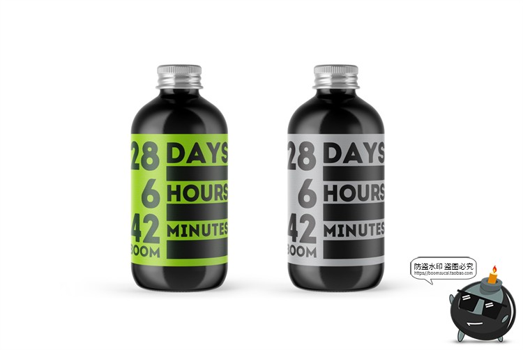 图片[3]-茶饮网红咖啡奶茶面包品牌瓶子袋子罐装Vi贴图PSD模板样机PS素材-设计猿