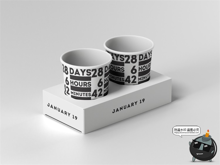 图片[29]-茶饮网红咖啡奶茶面包品牌瓶子袋子罐装Vi贴图PSD模板样机PS素材-设计猿