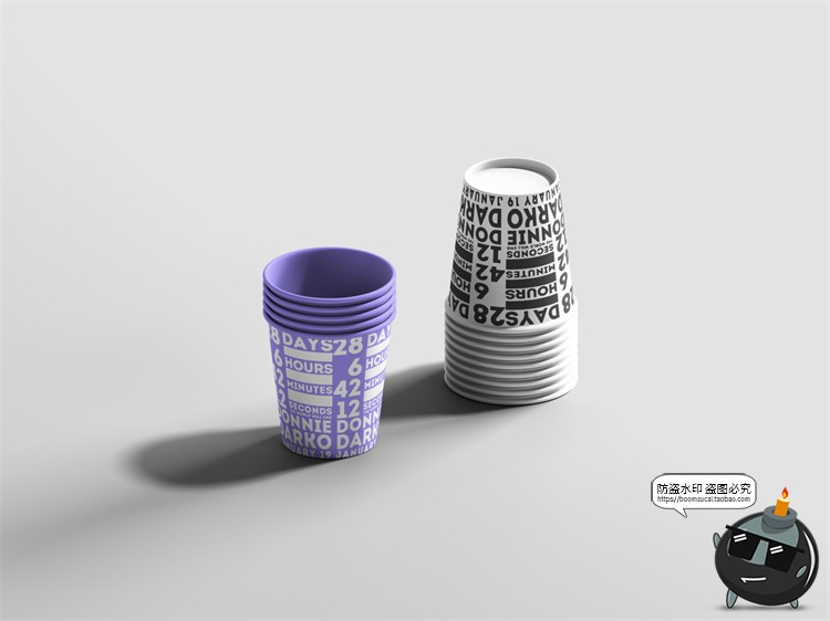 图片[30]-茶饮网红咖啡奶茶面包品牌瓶子袋子罐装Vi贴图PSD模板样机PS素材-设计猿