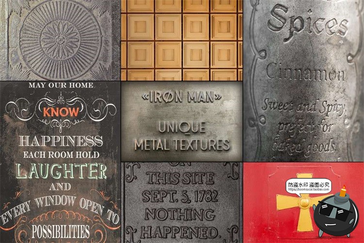 图片[2]-金属钢铁材质不锈钢生锈钢表面铁板材质纹理背景图片TIF格式素材-设计猿