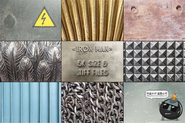 图片[4]-金属钢铁材质不锈钢生锈钢表面铁板材质纹理背景图片TIF格式素材-设计猿