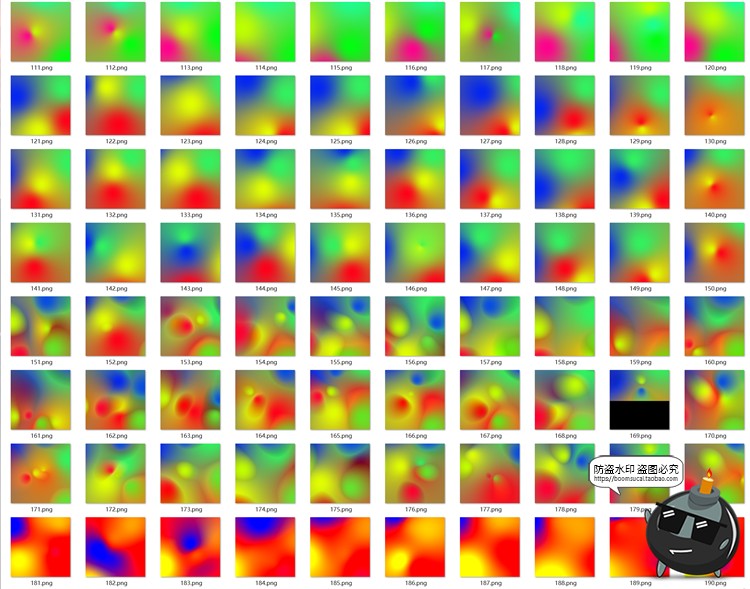 图片[6]-Y2K复古炫彩渐变弥散光抽象颗粒艺术背景包装图案JPG图片素材-设计猿