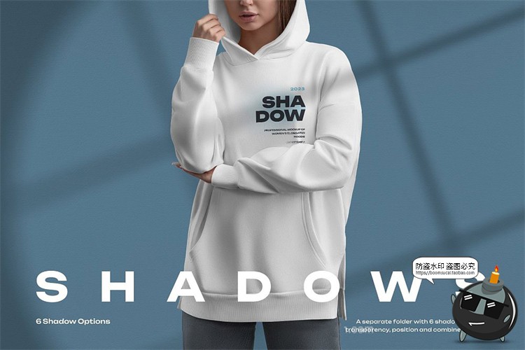 图片[6]-潮流Oversize宽松连帽套头卫衣模特展示效果样机PSD模板PS素材-设计猿