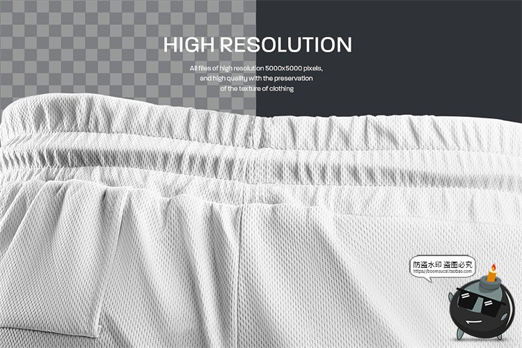 图片[9]-跑步训练紧身运动短裤子印花图案贴图样机效果展示PSD模板PS素材-设计猿