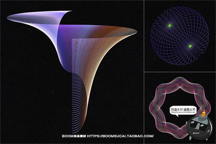 图片[5]-现代抽象艺术网格扭曲渐变线条线性背景底纹AI矢量PNG免抠图素材-设计猿