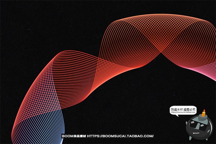 图片[6]-现代抽象艺术网格扭曲渐变线条线性背景底纹AI矢量PNG免抠图素材-设计猿