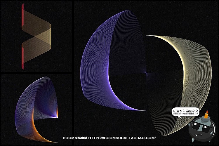 图片[7]-现代抽象艺术网格扭曲渐变线条线性背景底纹AI矢量PNG免抠图素材-设计猿