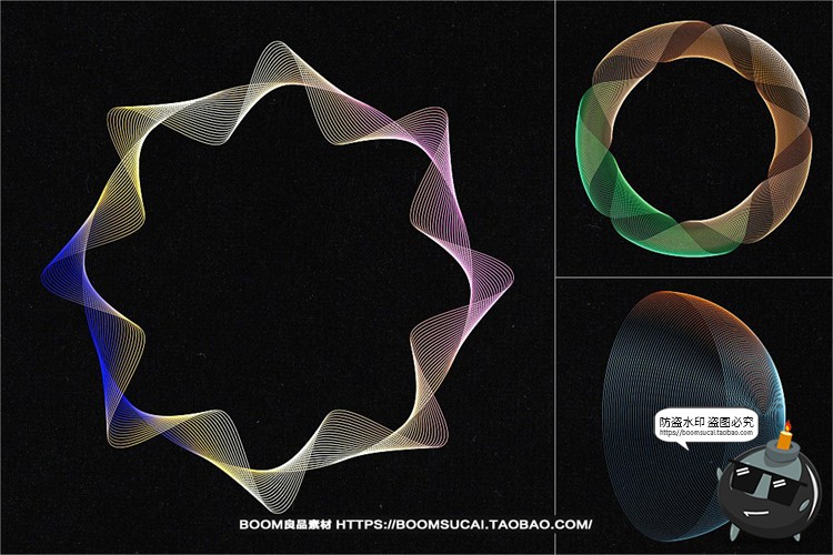 图片[9]-现代抽象艺术网格扭曲渐变线条线性背景底纹AI矢量PNG免抠图素材-设计猿