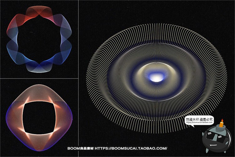 图片[16]-现代抽象艺术网格扭曲渐变线条线性背景底纹AI矢量PNG免抠图素材-设计猿