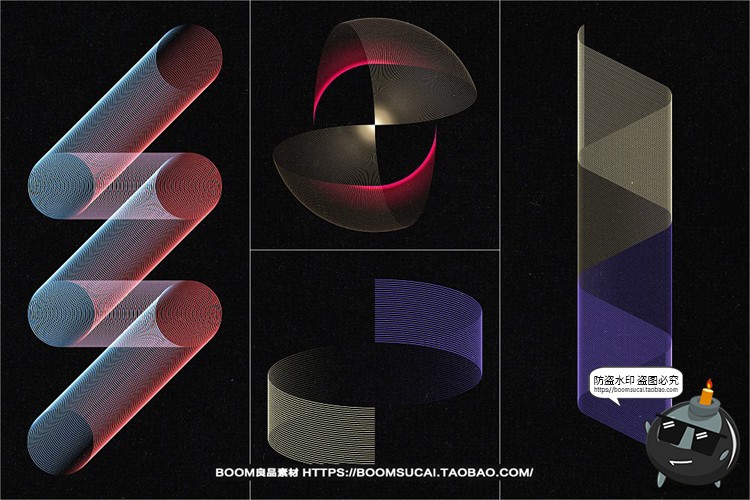 图片[18]-现代抽象艺术网格扭曲渐变线条线性背景底纹AI矢量PNG免抠图素材-设计猿