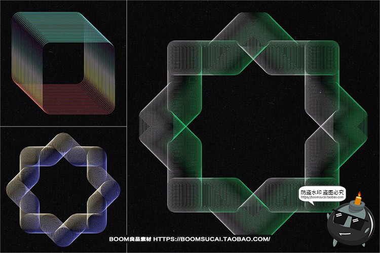 图片[19]-现代抽象艺术网格扭曲渐变线条线性背景底纹AI矢量PNG免抠图素材-设计猿