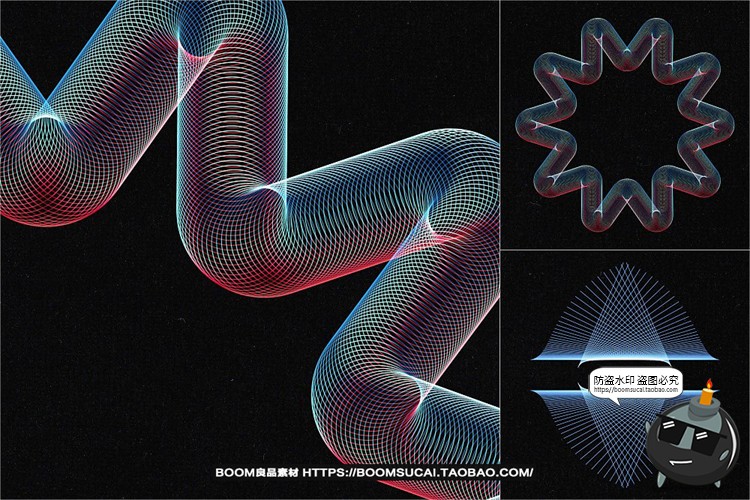 图片[22]-现代抽象艺术网格扭曲渐变线条线性背景底纹AI矢量PNG免抠图素材-设计猿