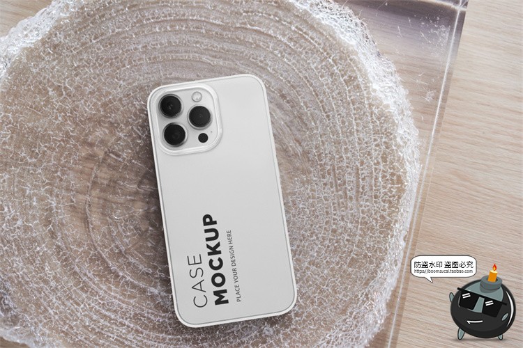 图片[4]-苹果iPhone 13 pro手机壳塑料壳透明水晶保护套场景PSD样机PS素材-设计猿