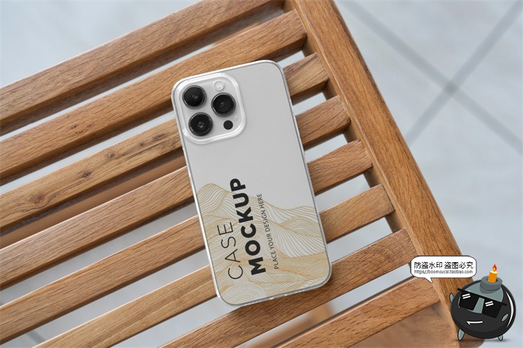 图片[5]-苹果iPhone 13 pro手机壳塑料壳透明水晶保护套场景PSD样机PS素材-设计猿