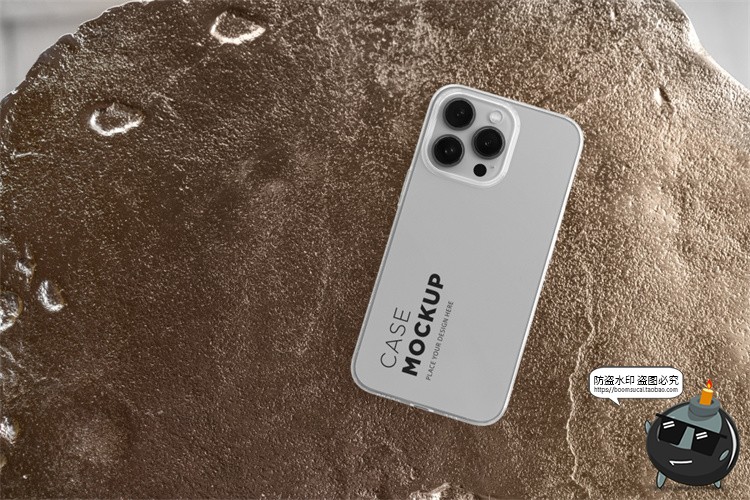 图片[6]-苹果iPhone 13 pro手机壳塑料壳透明水晶保护套场景PSD样机PS素材-设计猿