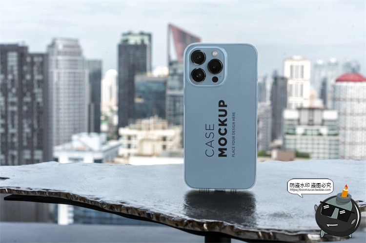 图片[7]-苹果iPhone 13 pro手机壳塑料壳透明水晶保护套场景PSD样机PS素材-设计猿