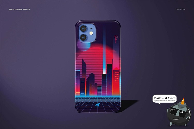 图片[17]-苹果iPhone 12手机保护壳硬壳直角边贴图展示效果PSD模板样机素材-设计猿