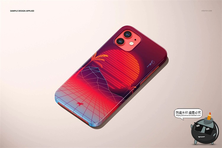 图片[22]-苹果iPhone 12手机保护壳硬壳直角边贴图展示效果PSD模板样机素材-设计猿