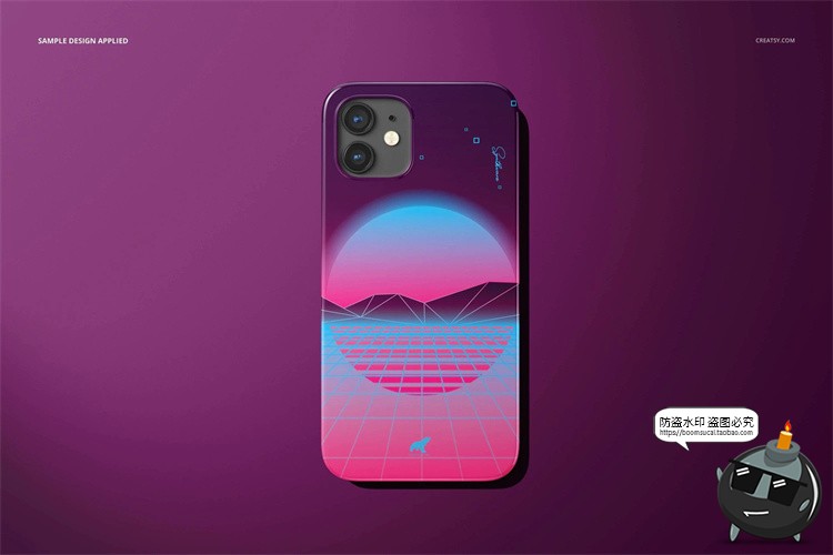 图片[26]-苹果iPhone 12手机保护壳硬壳直角边贴图展示效果PSD模板样机素材-设计猿