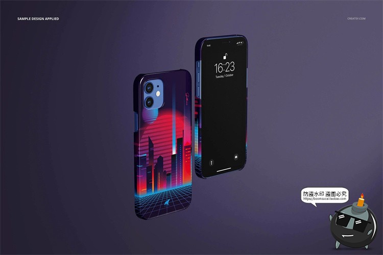 图片[27]-苹果iPhone 12手机保护壳硬壳直角边贴图展示效果PSD模板样机素材-设计猿