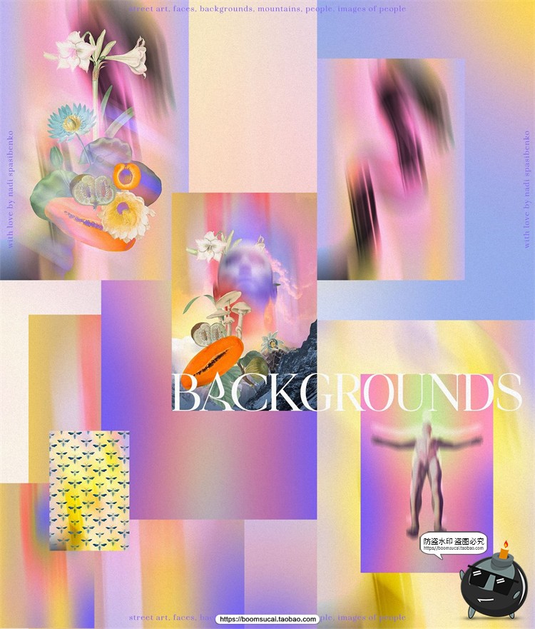 图片[15]-空灵风剪贴画现实复古波普艺术灵魂抽象拼贴图形元素PNG免抠素材-设计猿