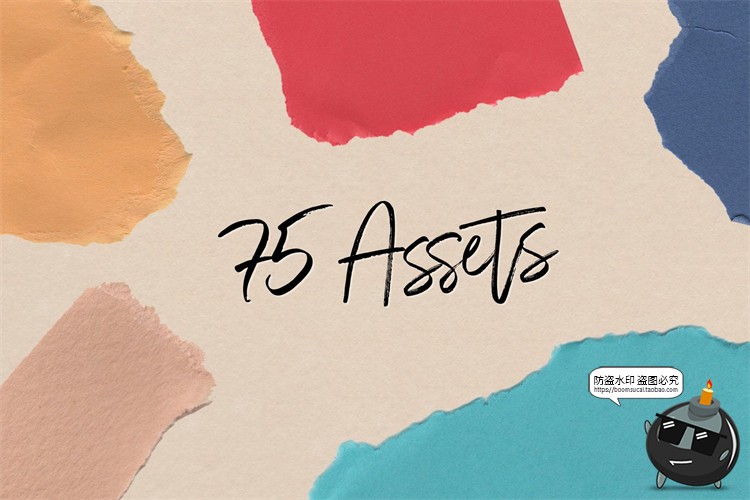 图片[2]-撕裂纸张撕纸碎片卡纸硬纸毛边纹理背景后期装饰元素PNG免抠素材6.-设计猿