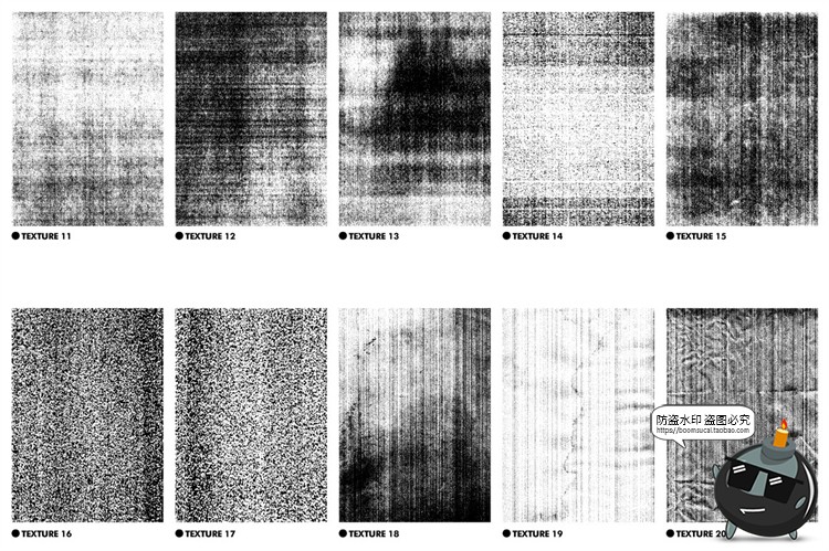 图片[3]-复古做旧粗糙磨损影印纹理底纹肌理颗粒合成背景PNG免抠图TIF素材-设计猿