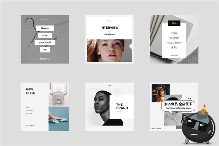 图片[4]-极简简约品牌故事推广英文欧式风图文排版PSD模板海报PS设计素材-设计猿