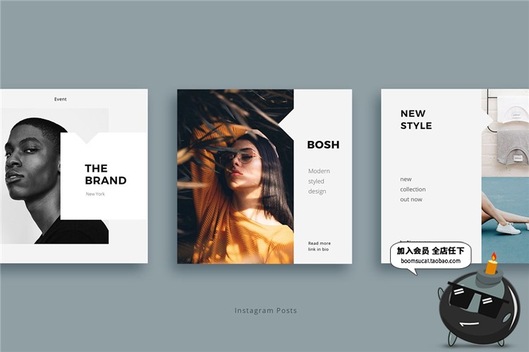 图片[5]-极简简约品牌故事推广英文欧式风图文排版PSD模板海报PS设计素材-设计猿